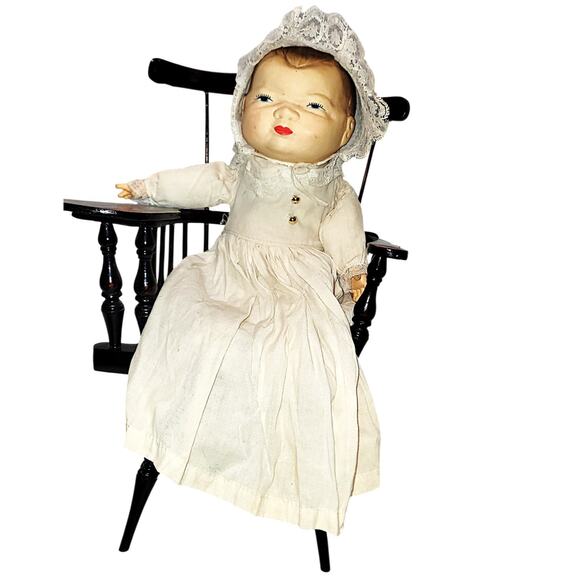 13" Adorable Snugable Vintage Bye Lo Reproduction Artisan Baby Doll - Picture 2 of 12